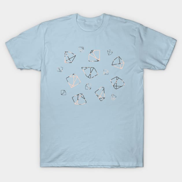 Abstract polygonal stones T-Shirt by darianokso